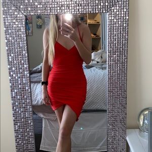 red cocktail dress brand new never worn